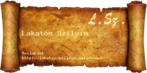 Lakatos Szilvia névjegykártya